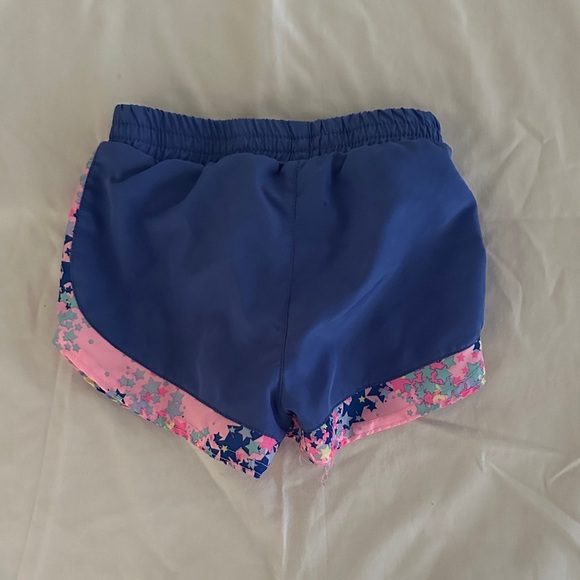 Blue Kids Running Shorts Floral - Picture 2 of 3